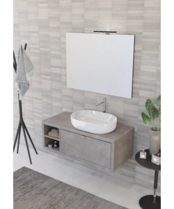 Mobile bagno "tintoretto" cemento, 110 cm